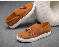 Zapatos Oxford de cuero de vestir de diseñador para hombre, puntiagudos y fáciles de usar, serie de zapatos casuales de talla grande - details 11