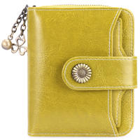 Billetera de mujer de cuero, función RFID corta para mujer, mini billetera cero, paquete de tarjeta de crédito - details 23