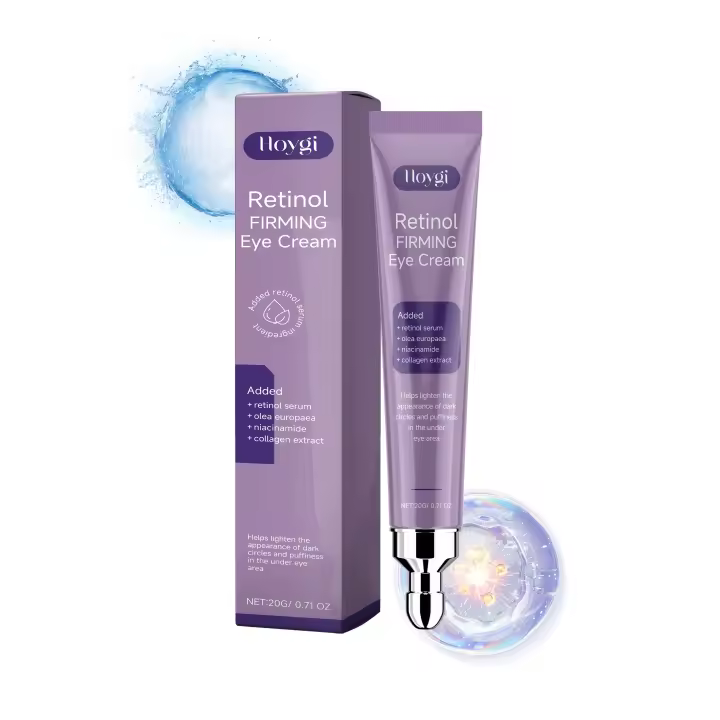 Crema de Ojos Rejuvenecedora con Retinol Ligera para Lineas Finas, Adiós a la Hinchazón, Partículas de Grasa, Ojeras Brillantes Hidratantes - 1