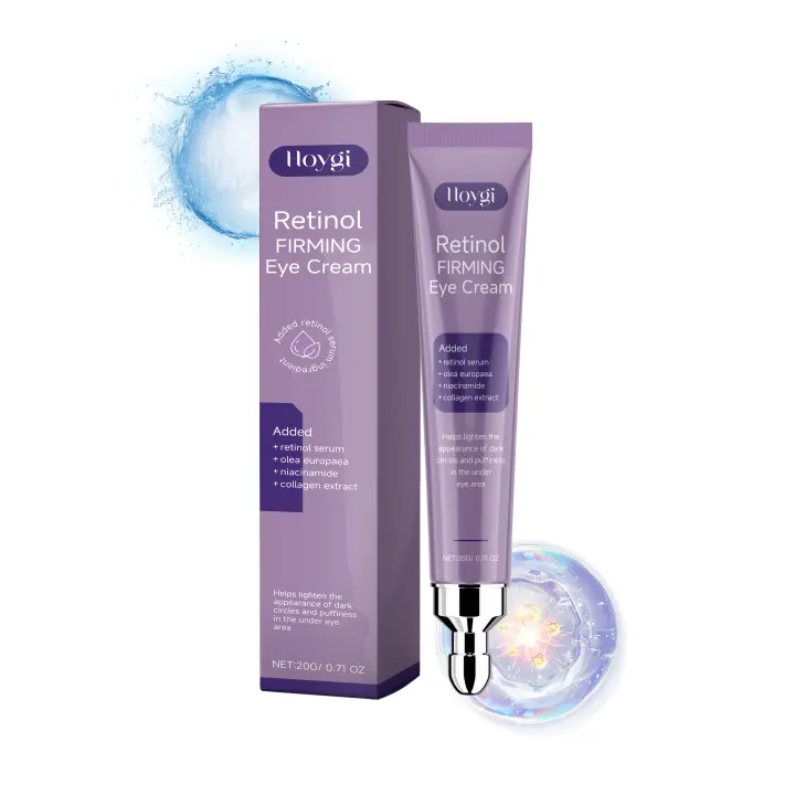 Crema de Ojos Rejuvenecedora con Retinol Ligera para Lineas Finas, Adiós a la Hinchazón, Partículas de Grasa, Ojeras Brillantes Hidratantes - 1