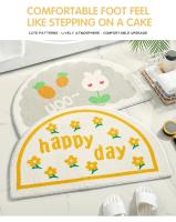 Alfombrillas suaves para el suelo, alfombras pequeñas con texto fresco, Alfombra de entrada para el hogar, dormitorio, inodoro, puerta de baño, almohadilla antideslizante para los pies - details 1