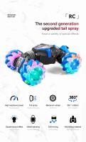 Coche acrobático teledirigido para niños, juguete electrónico con Sensor de gestos y reloj, rotación LED, 2023G, novedad de 2,4 - details 1