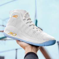 Zapatillas de baloncesto para hombre con parte superior de piel, antideslizantes y resistentes al desgaste, ideales para cancha de cemento. - details 3