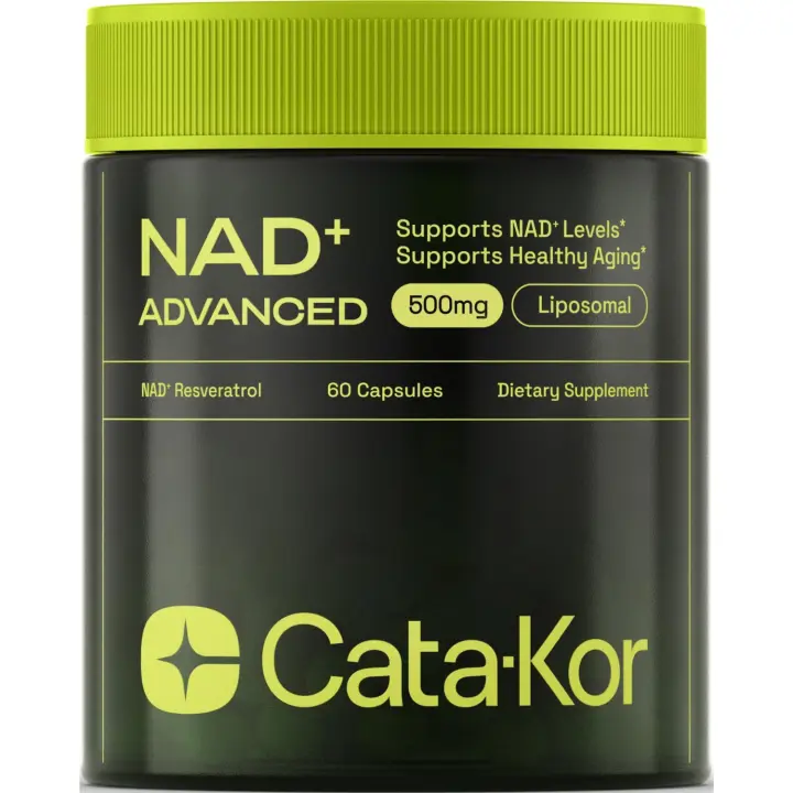 Cata-Kor NMN Liposomal alternativo con resveratrol Suplemento NAD de alta pureza para antienvejecimiento, energía y enfoque - 60 cápsulas - 1
