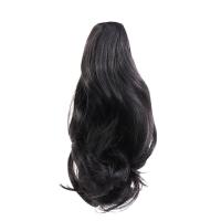 Peluca de cola de caballo rizada de fibra resistente al calor, extensión de cabello, pinza ondulada, cola de caballo, peluca sintética de cola de poni marrón para niñas - details 10