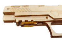Kit de Modelo de Disparo Mecánico de Madera DIY P320 Juguete de Banda de Goma para Niños - details 11