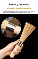 Cepillos de Wok de Bambú Natural Cepillo de Limpieza de Cocina de Madera para Platos, Ollas de Hierro Fundido, Verduras y Fregadero Hecho en China - details 7