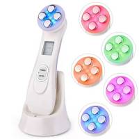 Introductor de Microcorriente EMS Electroporación, Luz de Color Antiarrugas, Rejuvenecimiento de la Piel, Herramienta de Belleza de Levantamiento y Refuerzo - details 20