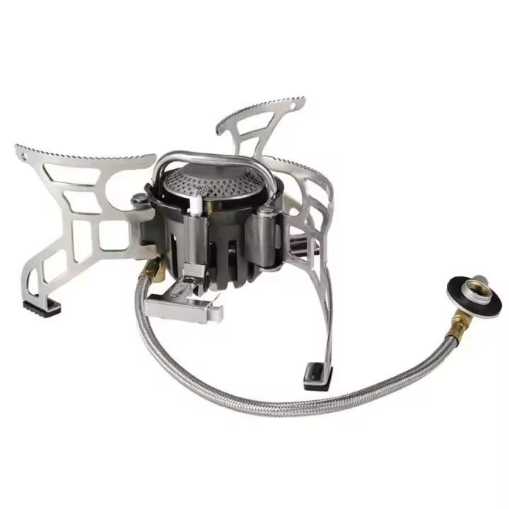 Breen Estufa de gas dividida plegable, equipo para acampar al aire libre, utensilios portátiles, quemador de picnic, herramienta de cocina BL100-T4 - 1