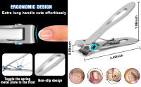 Cortauñas para personas mayores, uñas gruesas, cortaúñas para dedos de los pies resistentes, uñas gruesas para adultos, mango largo, cortaúñas grandes para uñas gruesas, 7 piezas - details 3