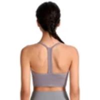 Sujetador deportivo para mujer, Push Up, sin aros, acolchado, entrecruzado, con tiras, para correr, entrenamiento de gimnasia, entrenamiento, ropa interior de Yoga, Tops cortos - details 2