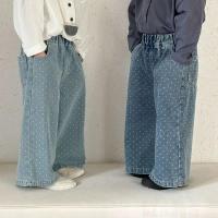 Pantalones Jeans para Niños Primavera Otoño Pantalones Largos con Cuadros para Niños y Niñas - details 13