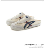 Bolsa de cuero cabeza zapatillas nuevo fondo plano transpirable deportes medio arrastre de las mujeres casual versátil retro sandalias - details 7