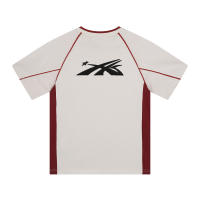 2025 Camisas casuales básicas de moda de verano, camisetas holgadas de algodón puro para hombres y nuevas camisas de manga corta para parejas con estampados de logotipos en la parte delantera - details 8