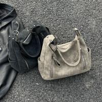 Bolso cruzado de lujo para mujer, bandolera de un solo hombro, de gran capacidad, Retro, mate, de cuero PU - details 14
