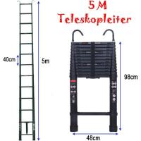 Escalera Telescópica Portátil de Aluminio 6,2m, 2 Ganchos, 15 Peldaños, Antideslizante, Multiusos, Carga de 150kg - details 49