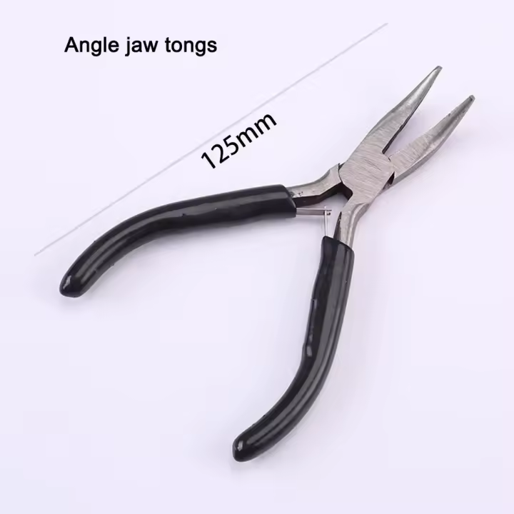Herramienta de Pelacables Pinzas de Cobre con Punta Afilada Accesorios de Joyería de Reparación y Hazlo Tijeras de Nariz Curvada - 1