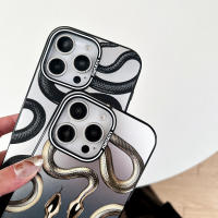 Funda de teléfono con letras de moda de lujo para iPhone 16 Pro 15 Promax 14 Pro 13 12 Promax negro plateado IMD Soft Cover. - details 0