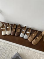 Zapatos Mary Jane planos de fondo francés, con punta redonda, boca poco profunda, estilo retro, para mujer. - details 45