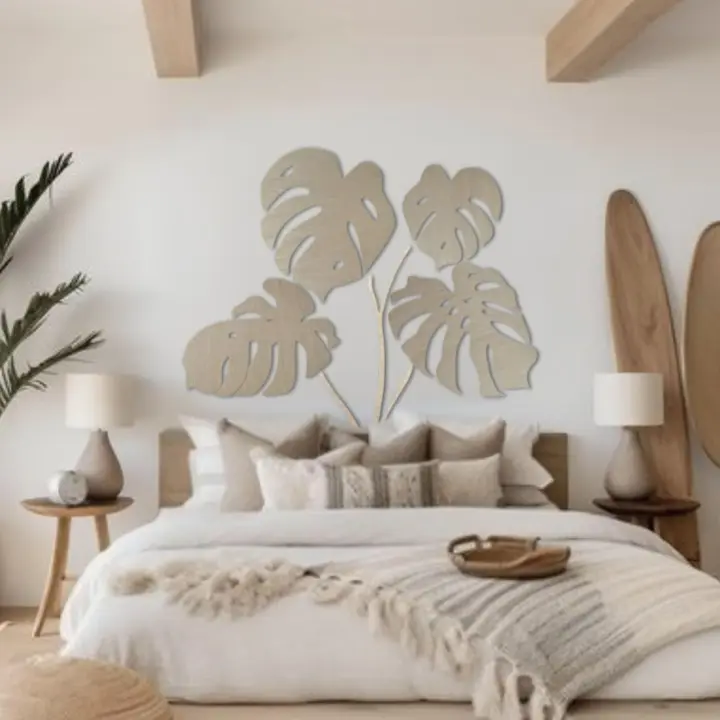Decoración de Pared de Madera Cabecero de Cama Personalizable para 90, 105, 135, 150 - 1