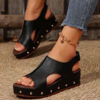 Sandalias de cuña de verano para mujer, zapatos de moda - details 7