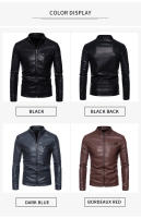 Nueva chaqueta de cuero para hombre, moda delgada de motocicleta juvenil, PU, de otoño e invierno - details 5