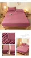Bonenjoy-sábanas ajustadas, Funda de colchón de Color sólido, funda de cama elástica, ropa de cama para adultos y niños, Sábana bajera suave (sin funda de almohada) - details 16