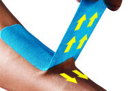 Cinta de kinesiología para deportes, Protector muscular de rodilla, 5cm x 5m - details 4