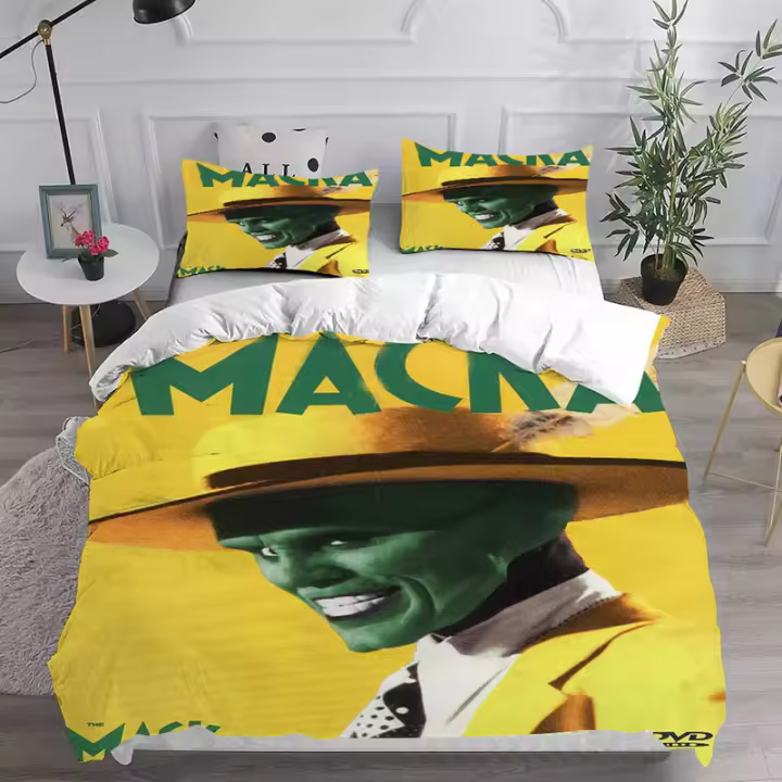 Juego de Ropa de Cama de Máscara Cobertor de Cama Funda de Edredón Funda de Almohada - 1