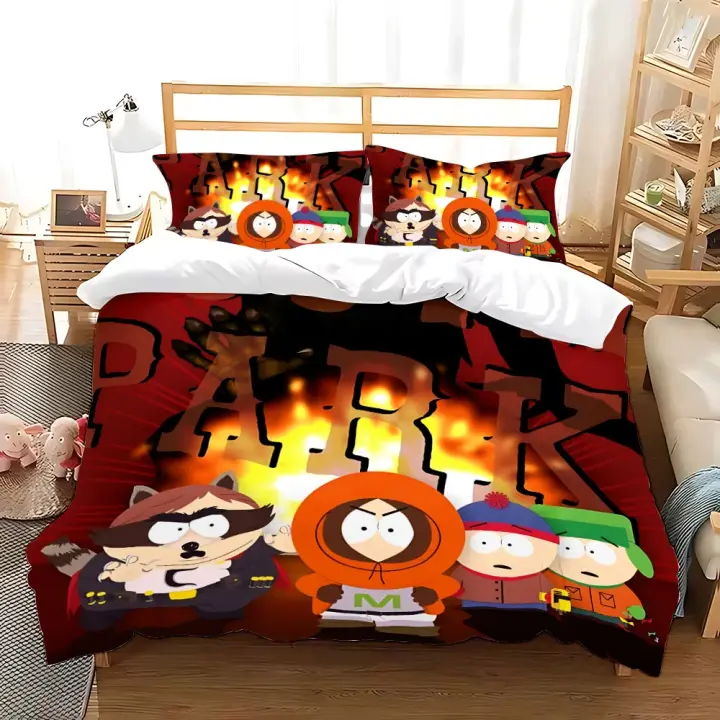Cubierta de Edredón 3D de South Park Funda de Almohada de Tamaño Grande para Adultos y Niños - 1