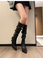 Nuevas botas de tacón fino para hombre pequeño pero botas de moda hasta la rodilla botas de mujer - details 20