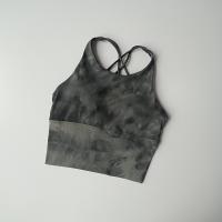 Sujetador deportivo de belleza para mujer, Top transpirable, Tie-Dye, Top corto para gimnasio, Push Up, Top de entrenamiento - details 7