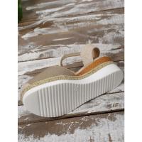 Sandalias de tacón de cuña para mujer, zapatos de verano - details 1