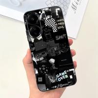 Funda trasera para Xiaomi Poco C65, cubierta suave de silicona líquida mate con estampado de dibujos animados de flores, protección a prueba de golpes - details 9