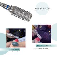 Brocas de seguridad para uñas HYTOOS, barril de 13mm a prueba de polvo D4S, brocas de carburo para diestros para uñas, herramienta de taladros eléctricos para manicura - details 4