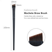 Brochas Profesionales para Maquillaje de Cejas y Delineador de Ojos 2Pcs Herramientas de Belleza para Marca de Cejas Delgadas y Anguladas - details 4