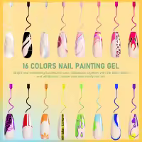 ROSALIND-esmalte en Gel para uñas, barniz semipermanente UV con purpurina, herramienta para dibujo artístico, capa superior, 5ml - details 0