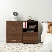 Muebles Modernos de Almacenamiento Estante de Libros con 3 Puertas Plegables - details 4