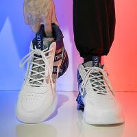 Zapatillas de deporte unisex de moda, zapatos de calle casuales con cordones de caña media, calzado deportivo de viaje antideslizante, zapatos deportivos ligeros y versátiles de caña alta para hombres y mujeres - details 5