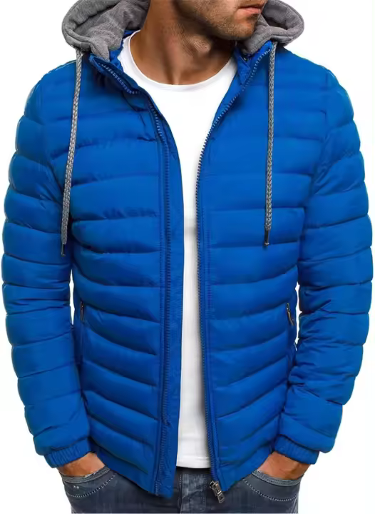 Abrigo de plumas Ultra Ligero para Hombre, Chaqueta cálida para OtoñO, Abrigo Corto para Viaje cómodo - 1