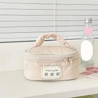 Bolsa de almacenamiento de cosméticos creativa a la moda, portátil con asa, bolsa de maquillaje de mano, estuche de cosméticos con cremallera INS, suministros de baño - details 6