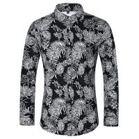Camisas Casuales para Hombres Impresión de Moda, Elástica, Sin Hierro, Talla Grande - details 15