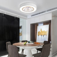 Ventilador de Techo LED Inteligente 220V, 20.5 Pulgadas, Luz Cálida, Luz Neutra, Luz Blanca - details 0