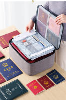 Bolsa de almacenamiento de certificados de documentos para el hogar, caja de carpeta de archivos de viaje multicapa, estuche organizador de tarjetas de crédito de pasaporte a prueba de agua - details 3