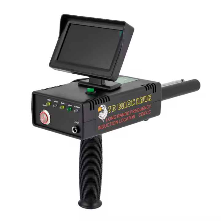 Juego de detectores de metales con pantalla LED, Detector de metales de larga distancia, Detector de oro, profundidad de detección de 130 m, rango de búsqueda de 12km - 1