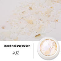 Piedras preciosas de imitación mezcladas para uñas gemas de cristal de espalda plana cuentas de joyería irregulares accesorios de decoración de Arte de uñas 3D marca Clou Beaute - details 0