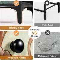 Cómoda, Cómoda para Dormitorio, Unidad de Almacenamiento, Armario con 12 cajones de Tela, Muebles de Dormitorio, cómoda para Cocina, Oficina, Pasillo, Estilo rústico - details 3
