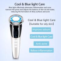 Masajeador Facial, Instrumento Multifuncional con Frío Calor Roja, Azul para Antiarrugas, Anti-envejecimiento, Limpieza Profunda, Cuidado Facial - details 7