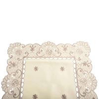 ENCE Mantel rectangular, ovalado, cuadrado, blanco de alta calidad, decoración floral para restaurante, 1 pieza - details 14