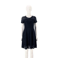 Vestido de encaje de manga corta con cuello redondo, moda de estilo veraniego - details 5